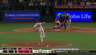 Padres break through late as Laureano and Tatis lift San Diego past Angels 4-1