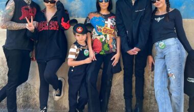 Kourtney Kardashian, Travis Barker Family Photos