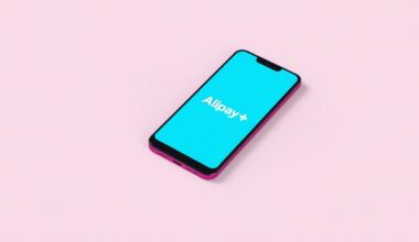 A photorealistic studio still life of a modern smartphone in a bold color resting on a clean, monochromatic background, the phone