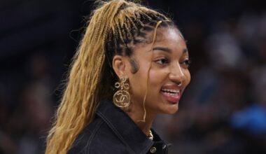 Angel Reese Rocks Mini Shorts &amp; Laid-Back Sweatshirt for Atlanta Dream