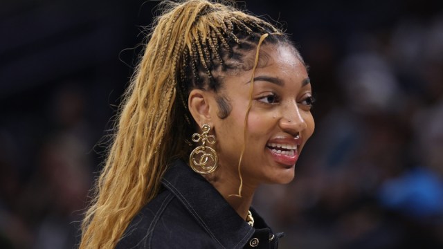 Angel Reese Rocks Mini Shorts &amp; Laid-Back Sweatshirt for Atlanta Dream