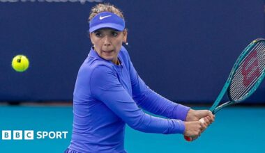 Katie Boulter takes a shot