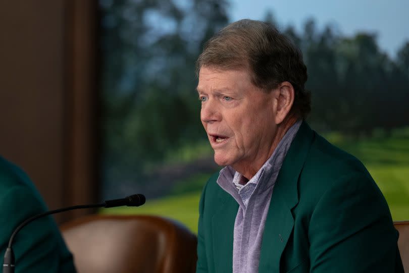 Tom Watson speaks to media at the 2026 Masters