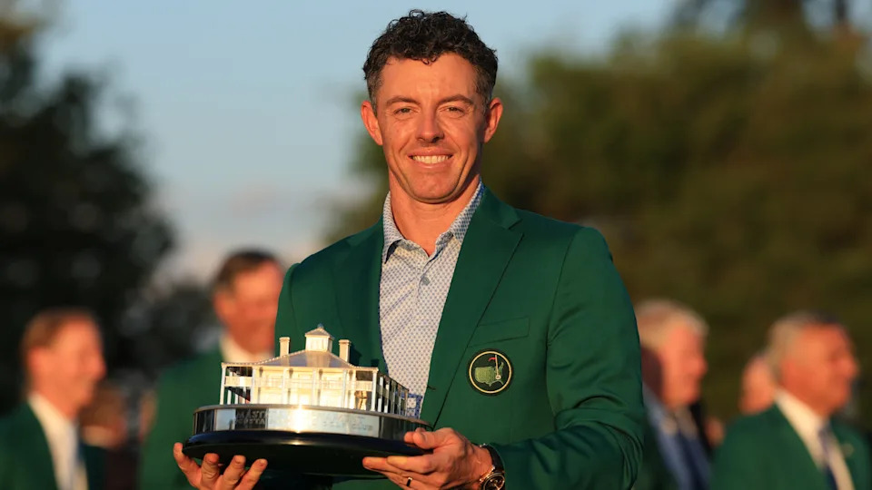 Rory McIlroy with The Masters trophy