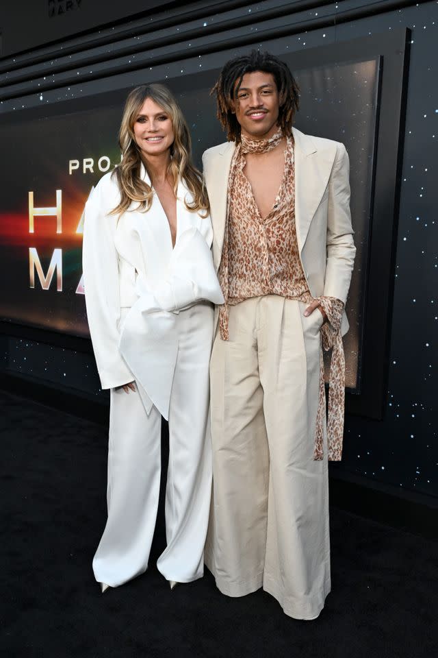 Heidi Klum and Henry Samuel attend the 'Project Hail Mary' New York premiere on March 18, 2026.Credit: Getty Images