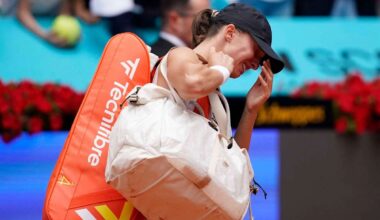 Swiatek retires from Madrid Open, Zverev & Sabalenka progress