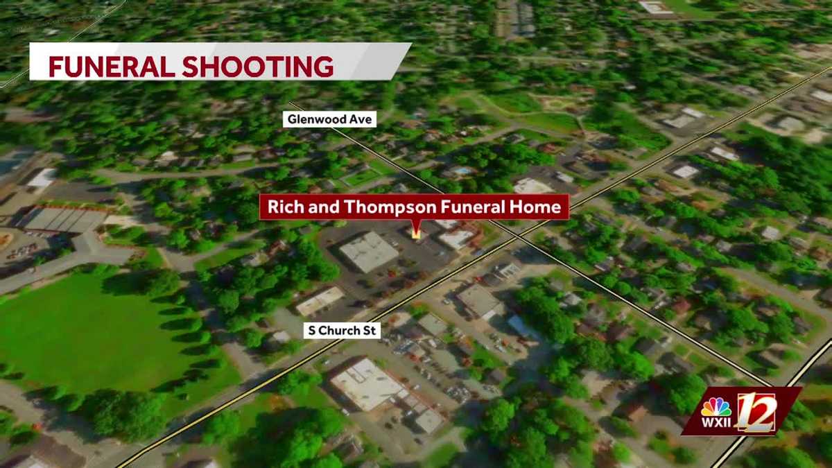 Burlington police say gunshots fired with an assault rifle outside of funeral home leads to suspect chase