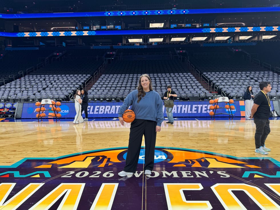 Court setting for the 2026 Women's Final Four event.