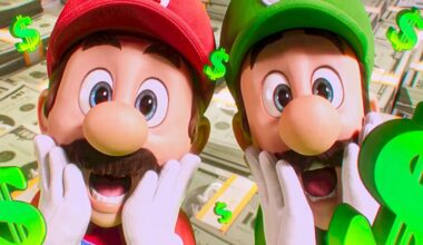 Mario and Luigi make scared faces.