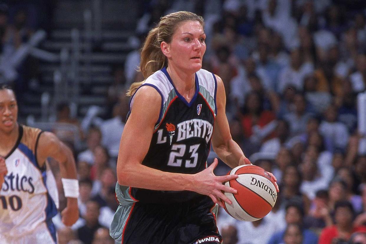 Sue Wicks playing in the Eastern WNBA PlayoffsCredit: Doug Pensinger /Allsport