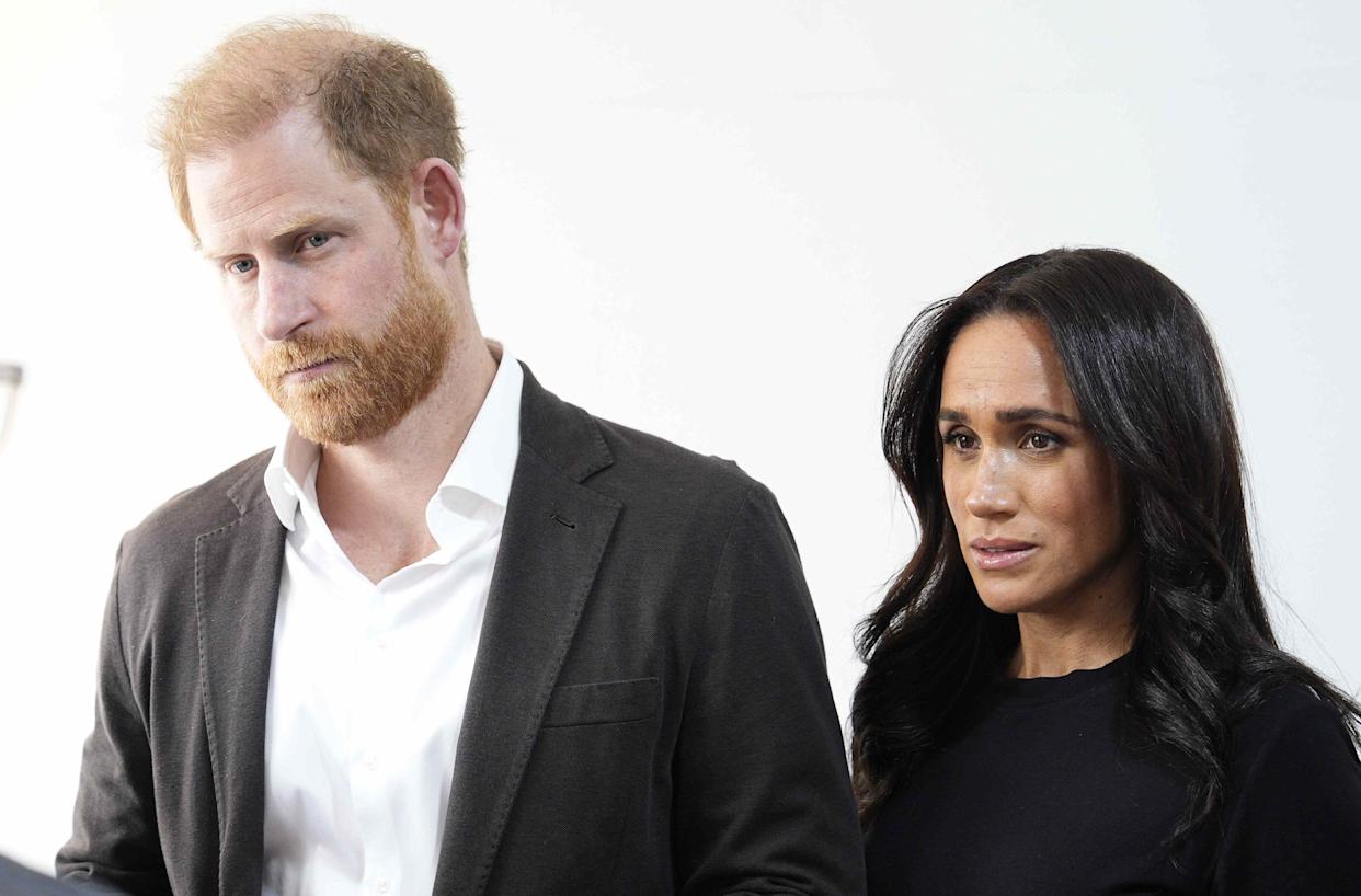 Prince Harry and Meghan Markle in Jordan on February 26, 2026.Credit: Getty Images