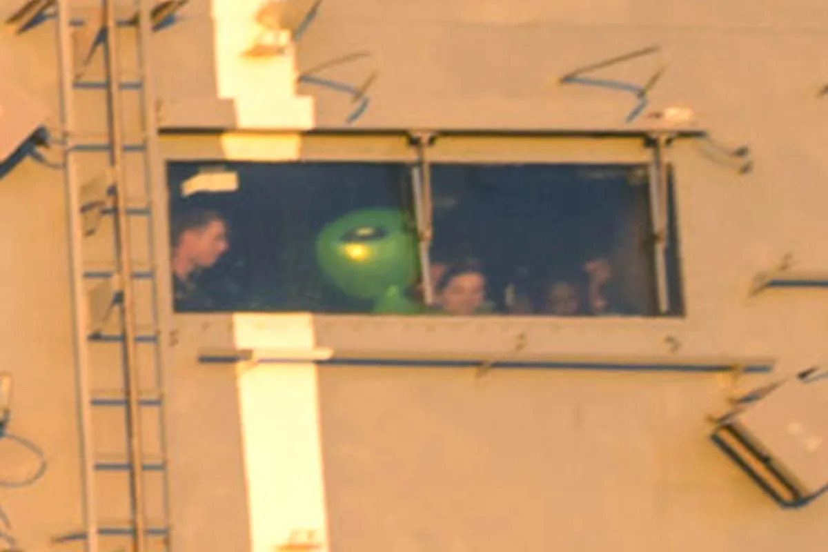 Little Green Alien Spotted at Artemis II Crew's Splashdown Following High-Stakes Mission Around the Moon