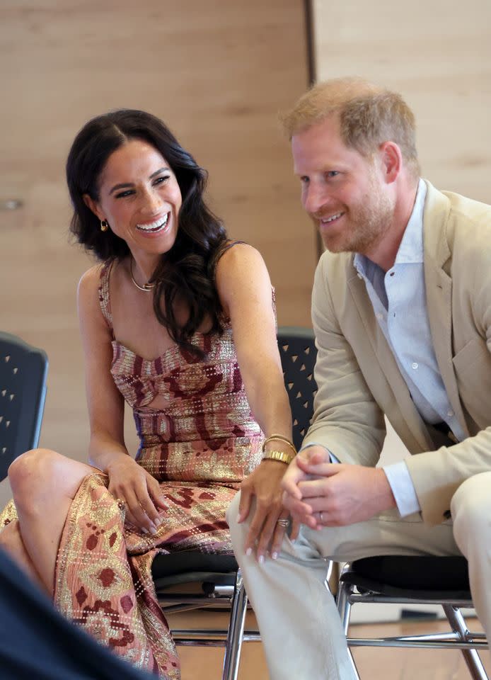Meghan Markle and Prince Harry during a trip to Colombia in August 2024.Credit: Getty Images