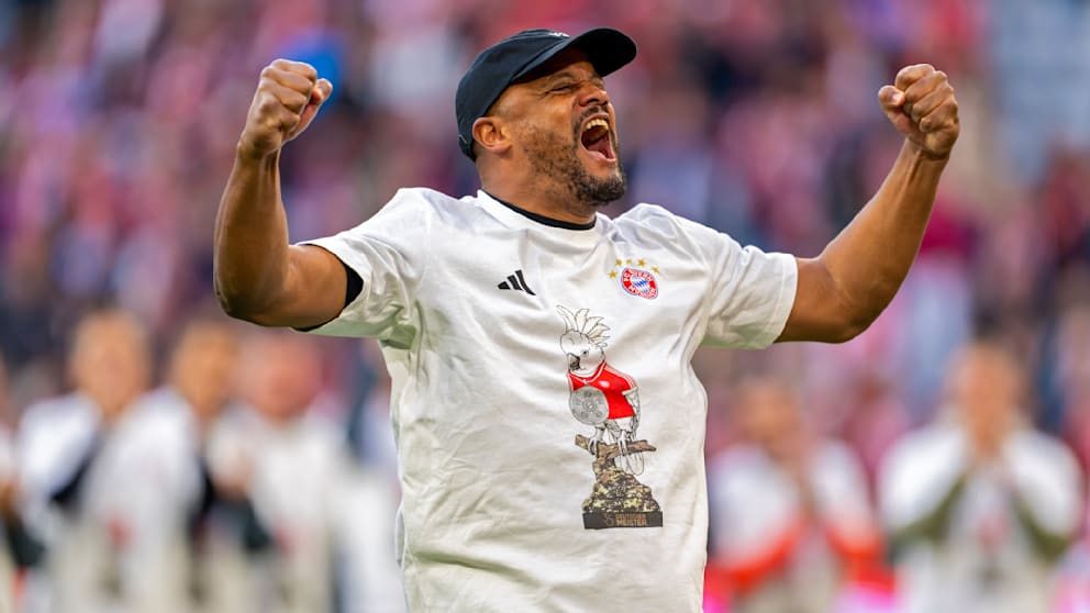 Kompany und Kakadu: Dieses Shirt gab’s zum Gewinn der Deutschen Meisterschaft vergangenes Wochenend