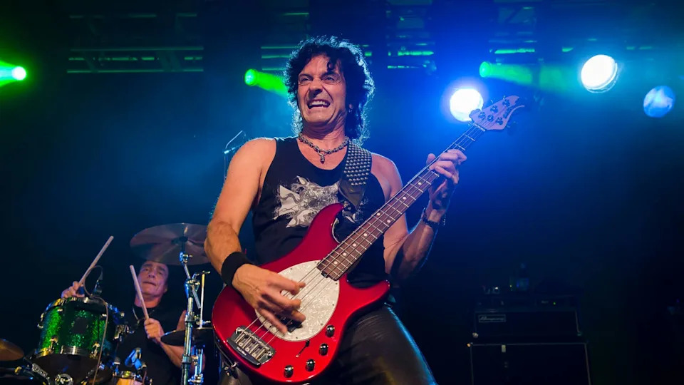 Vinny Appice and Phil Soussan of Last in Line perform onstage at the NI Music Awards.Photo by Carrie Davenport&sol;Redferns