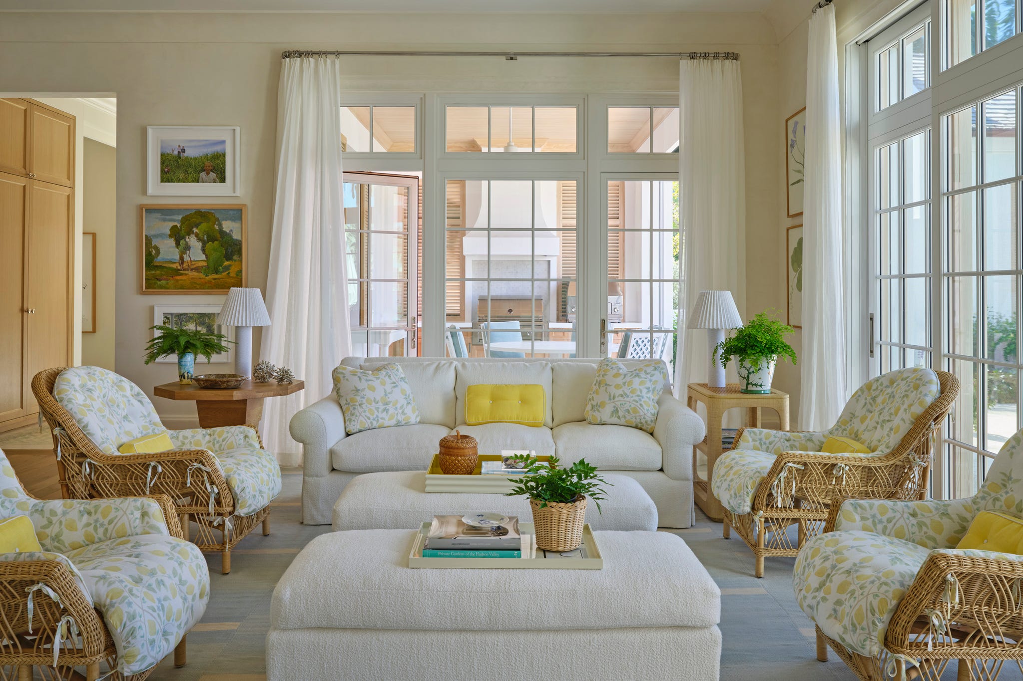 Bright and inviting living room with natural light