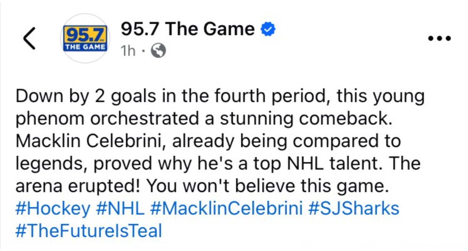Radio station clowned for AI-generated 'fourth period' in NHL coverage