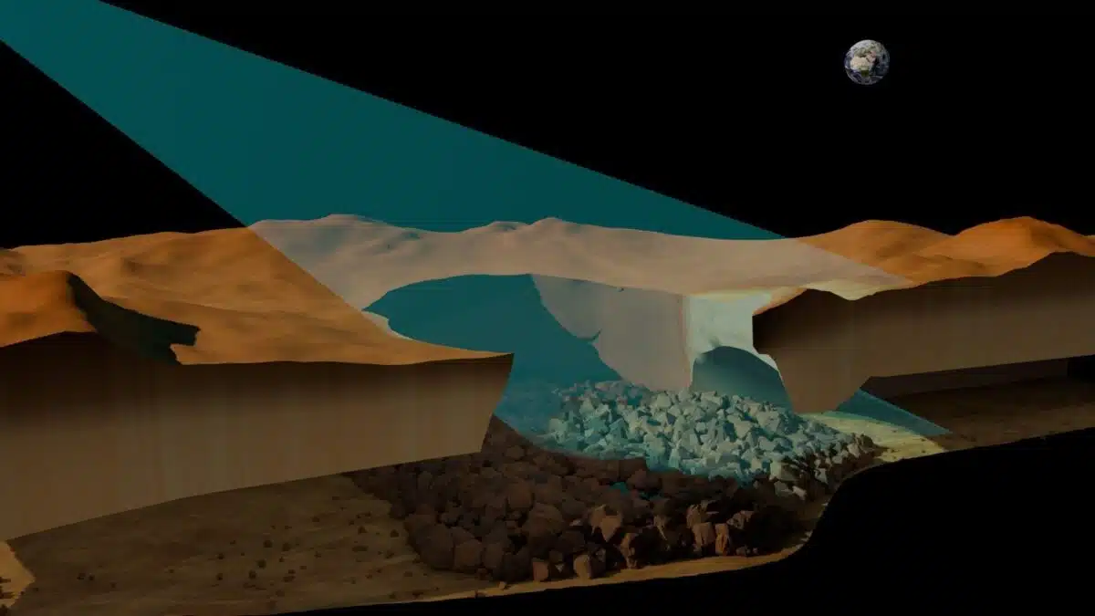A Lateral Cross Sectional View Illustrating The Detected Cave Beneath The Surface Of Venus