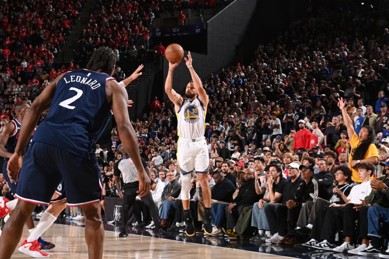 Stephen Curry in action.