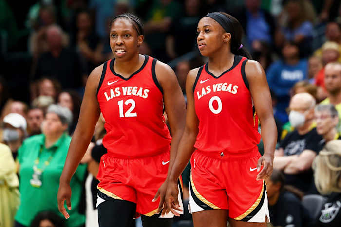 Las Vegas Aces set to bring back title-winning core of Gray, Young and Loyd, AP sources say