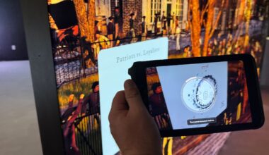 tablet scans to help take visitors into the moment