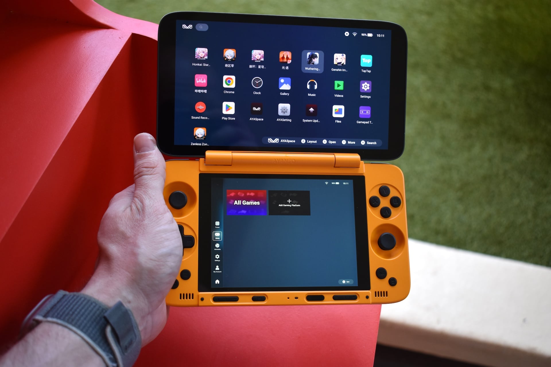 Ayaneo Pocket Ds 1 showing a main screemn