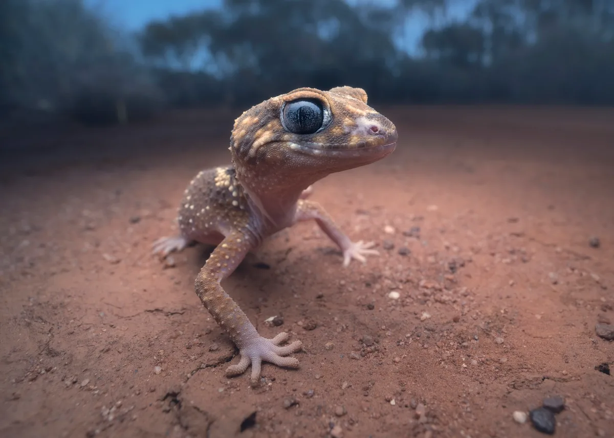 Wild barking gecko
