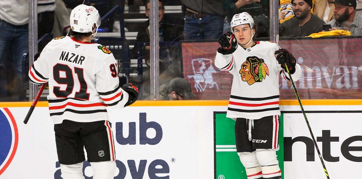 Connor Bedard Frank Nazar Chicago Blackhawks