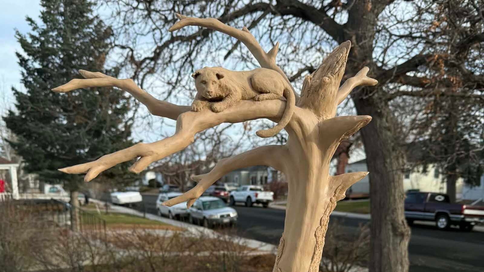 Brandon Clark of Cheyenne quit his reliable truck-driving career to pursue his art. His first piece is a mountain lion that he has dreamt about creating for 30 years and is now becoming a reality. The statue is being cast into bronze and Clark said he has thrown caution to the wind to bring the art to life.
