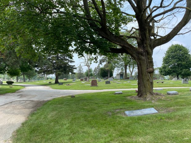 Octavius Granady, Republican candidate for 20th Ward committeeman, was shot to death on Election Day in 1928. Granady is buried in Section 8 of Lincoln Cemetery in Blue Island, but there's no grave marker at the site. (Kori Rumore/Chicago Tribune)User Upload Caption: Lincoln cemetery is the final resting place for many notable Chicagoans in the city's African American community especially those with ties to literature, sports, music and history.