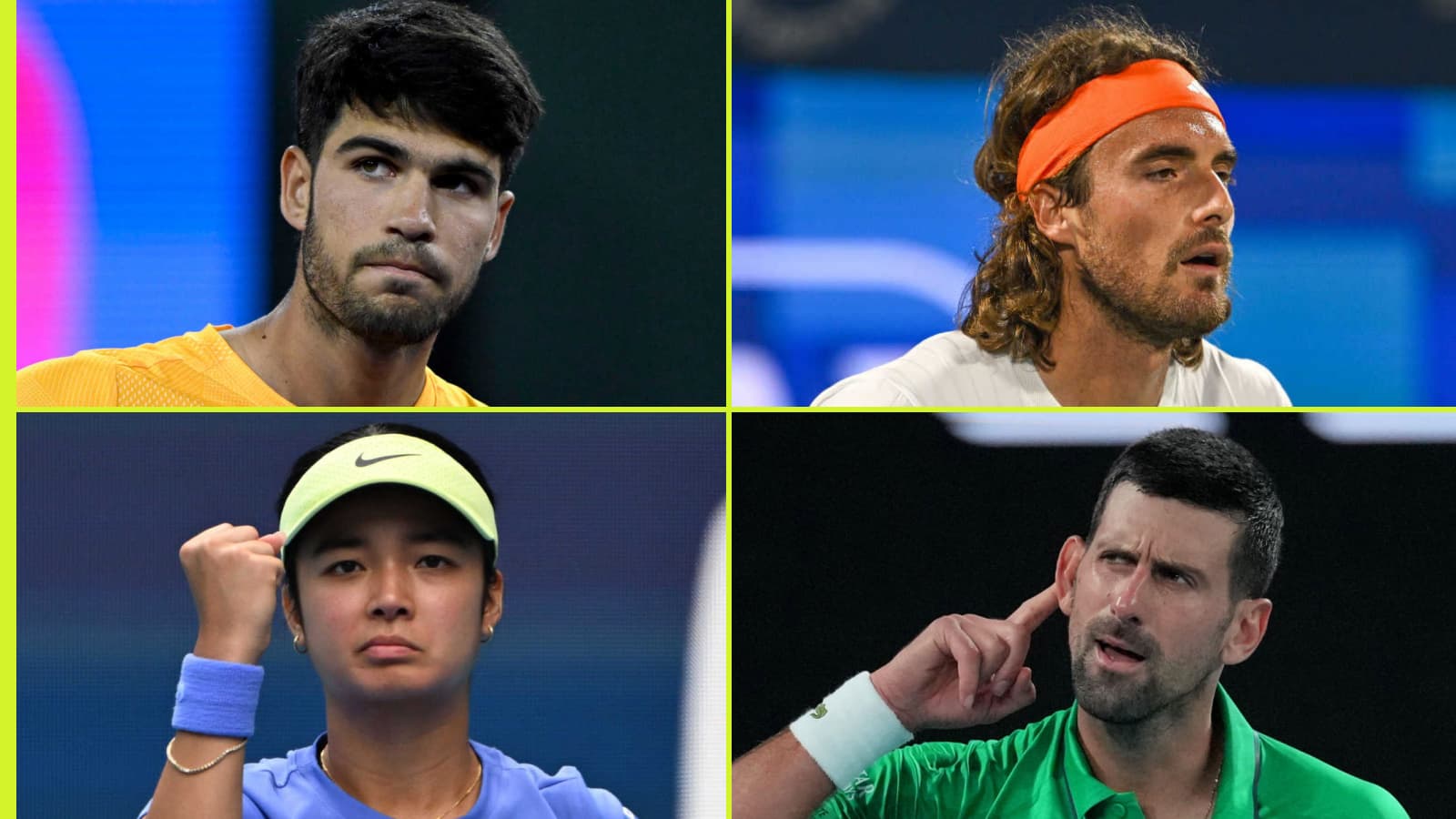 Carlos Alcaraz left 'surprised' by Jannik Sinner, Stefanos Tsitsipas drops out top 60, Alex Eala's next opponent