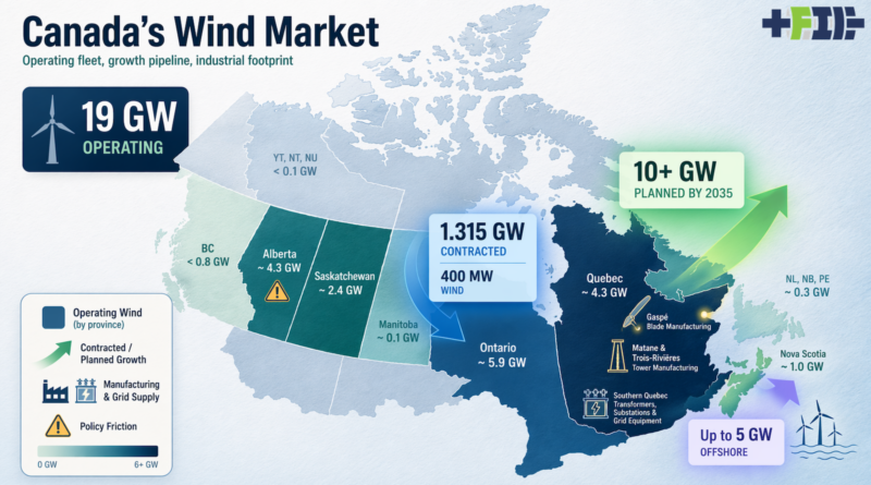 Infographic map of Canada’s wind market by author with ChatGPT