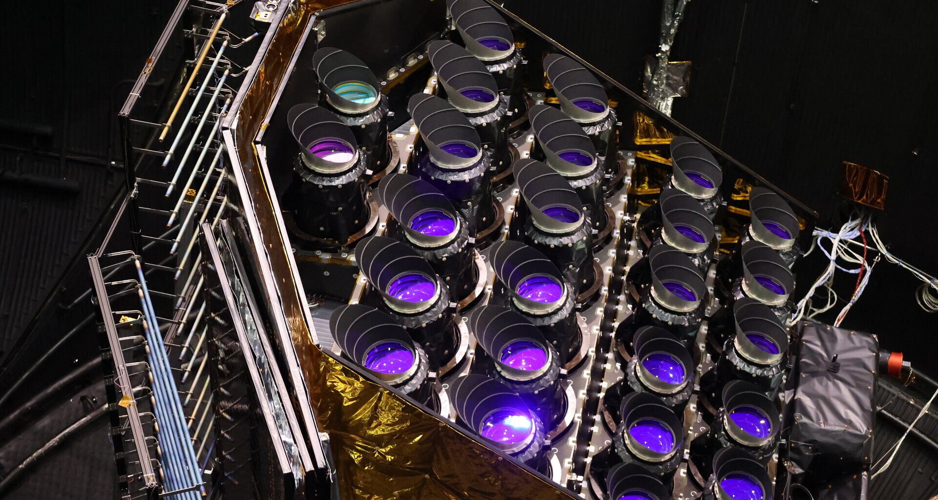 Close-up of Plato’s cameras