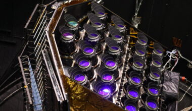 Close-up of Plato’s cameras