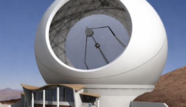 Artist impression of the Fred Young Submillimeter Telescope(Credit : NASA)