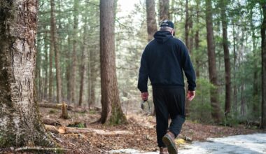 Eric Wasileski, 53, of Pittsfield took a walk through Daughters of the American Revolution State Forest in Goshen on March 30. “We are engaged in a war that will certainly create more veterans, yet we have fewer and fewer people here to care for them.”