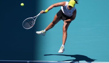 Iga Swiatek, of Poland, during the Miami Open tennis tournament in 2025. This summer, the Women’s Tennis Association is returning to Philadelphia.