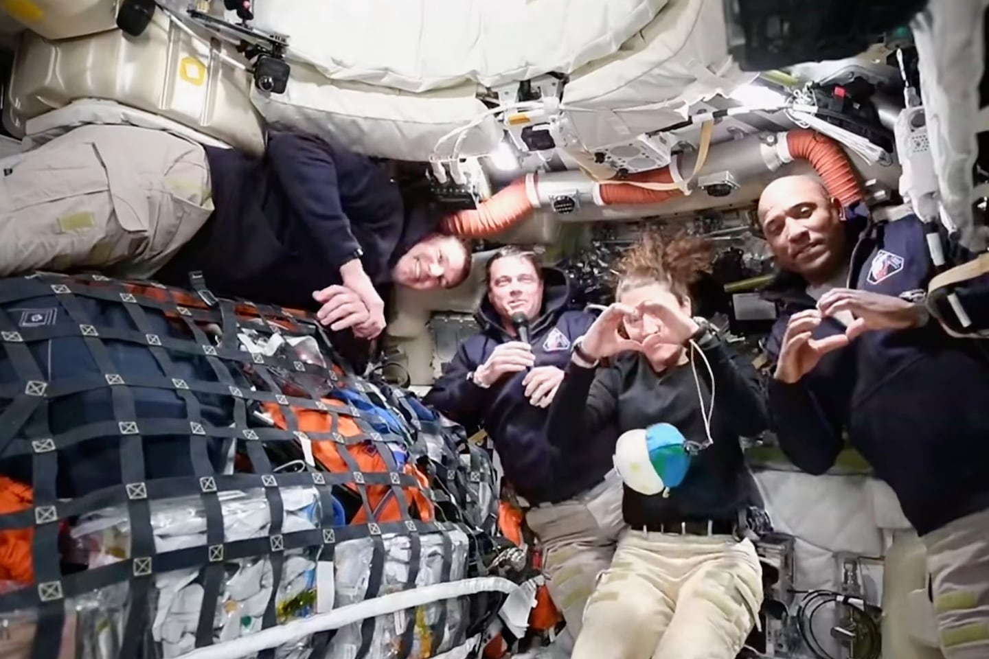 The Artemis astronauts on Thursday, April 2.