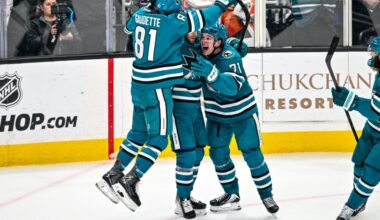 40 Goals & 4 Points for Celebrini, Sharks Win Last Minute Again, 4-3!