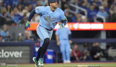 George Springer Exits Game Due To Left Toe Fracture