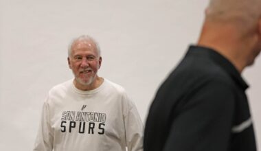 Gregg Popovich remains constant presence around the Spurs: ‘He looks amazing’