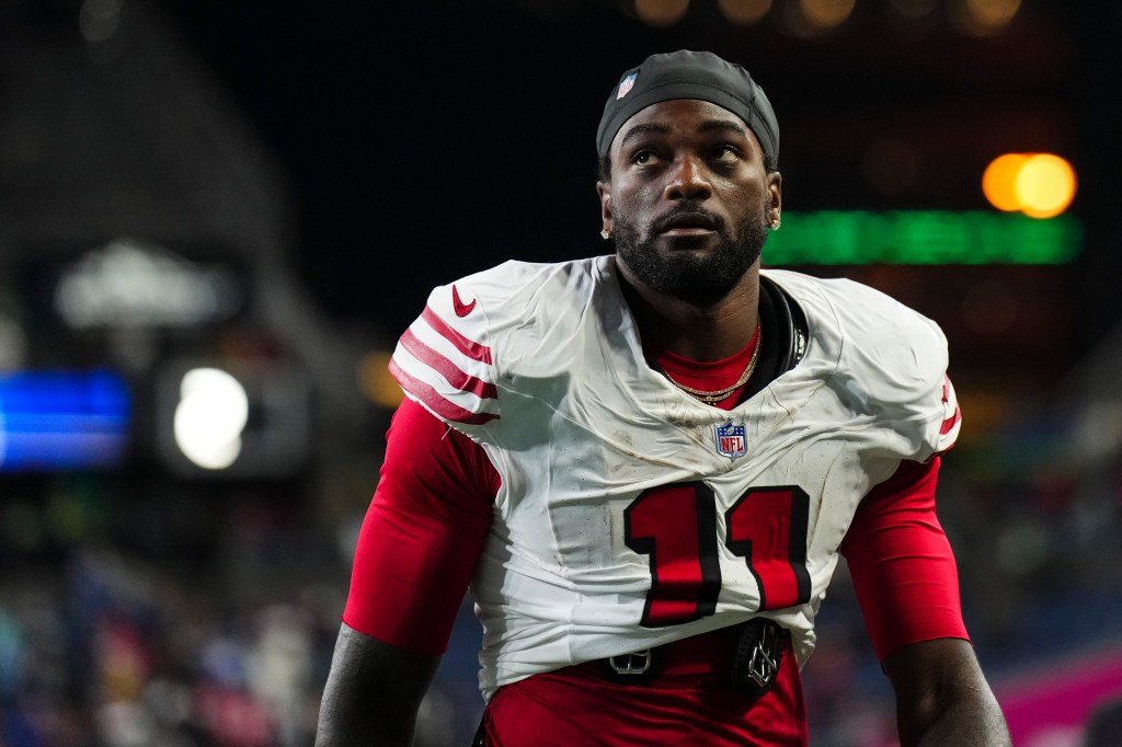 Brandon Aiyuk is likely to stay with the 49ers, as no trade is expected to come before Tuesday when he is owed a $22.85 million bonus.