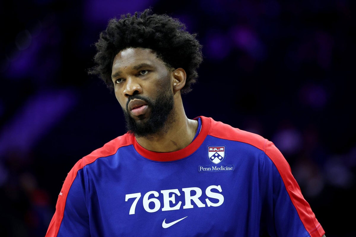 Joel Embiid returns to practice in limited role, timeline for return still unclear