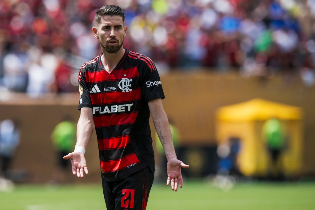 orginho (Jorge Luiz Frello Filho) of CR Flamengo reacts during the FIFA Club World Cup football match between CR Flamengo and Chelsea FC.