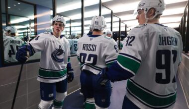 Canucks’ Rossi, Buium, Öhgren come full circle with return to Minnesota after Hughes trade