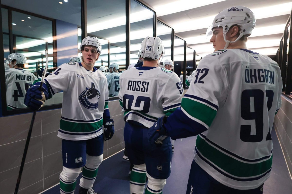 Canucks’ Rossi, Buium, Öhgren come full circle with return to Minnesota after Hughes trade