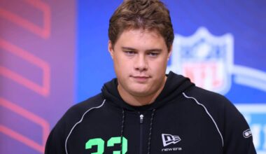 Patriots select Utah OT Caleb Lomu with 28th pick in 2026 NFL Draft