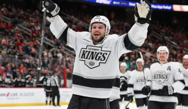 Approaching 20 games in, it's been a mutual feeling of Live, Laught, Love between Scott Laughton and the LA Kings