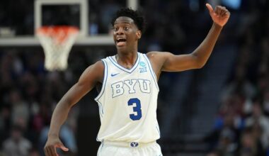 AJ Dybantsa, potential No. 1 pick, declares for NBA Draft after 1 season at BYU