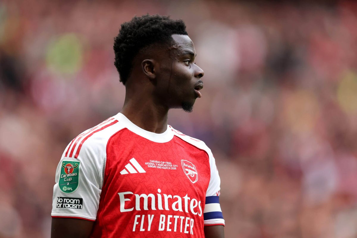 Arsenal’s Bukayo Saka to miss Manchester City match through injury – Mikel Arteta